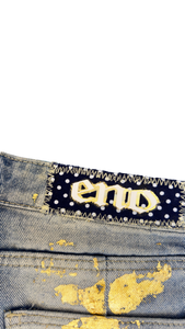 1 OF 1 SOUTHERN DENIM REWORKED SKIRT *READY TO SHIP*